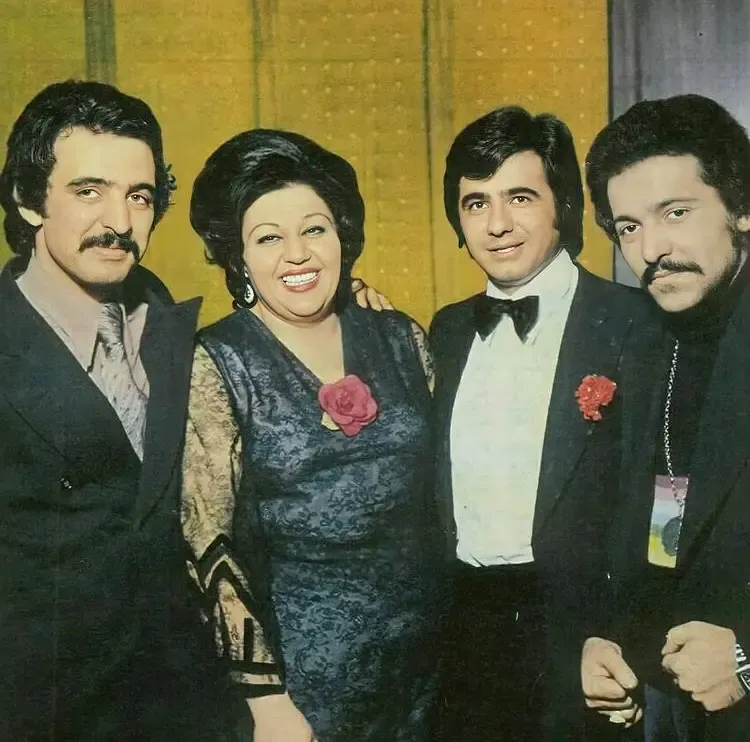  Farhad Mehrad, Aref Arefkia, Hayedeh, Fereydoun Foroughi