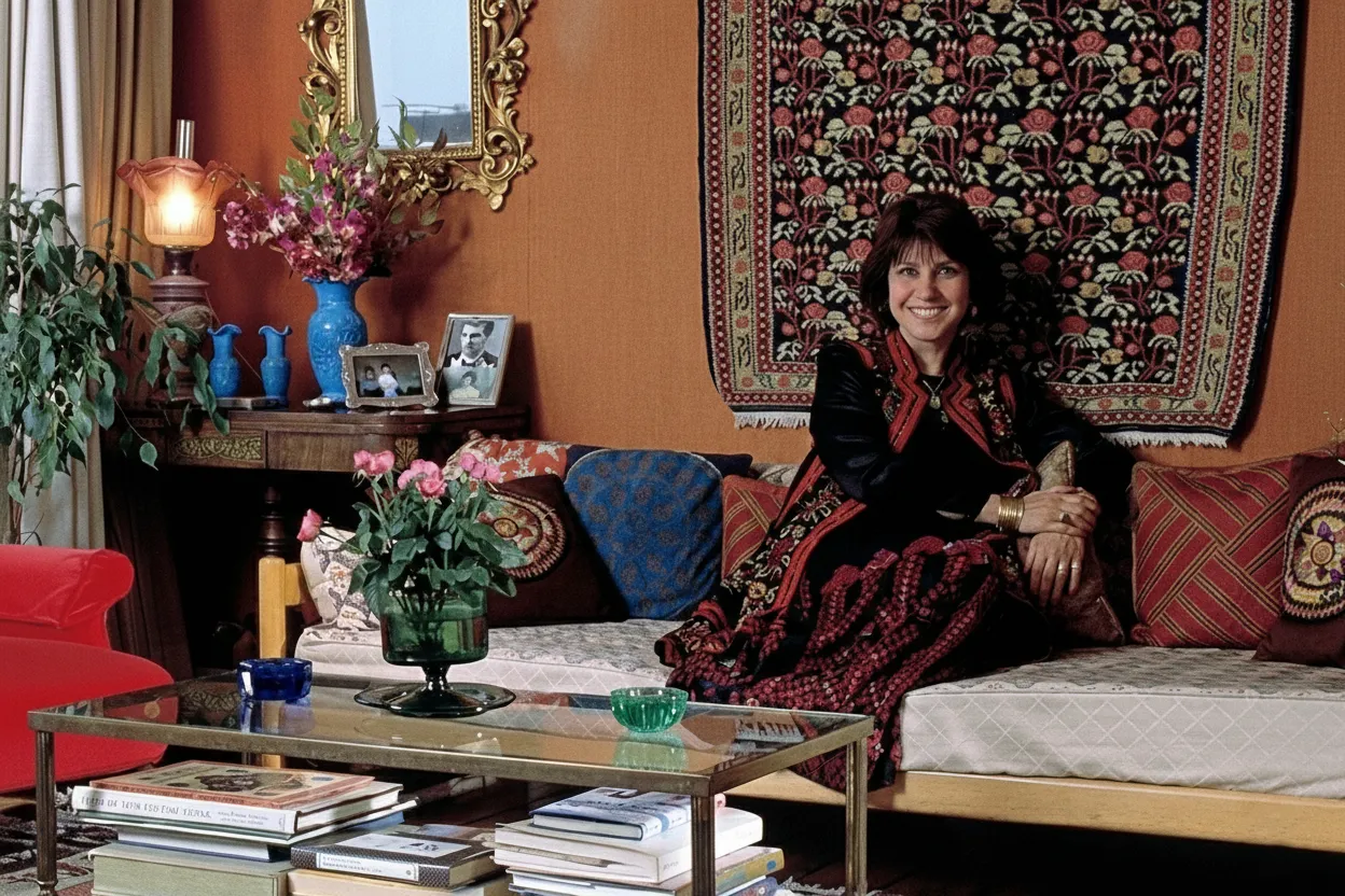 شوشا گاپی در منزل شخصی اش - لندن 1991  