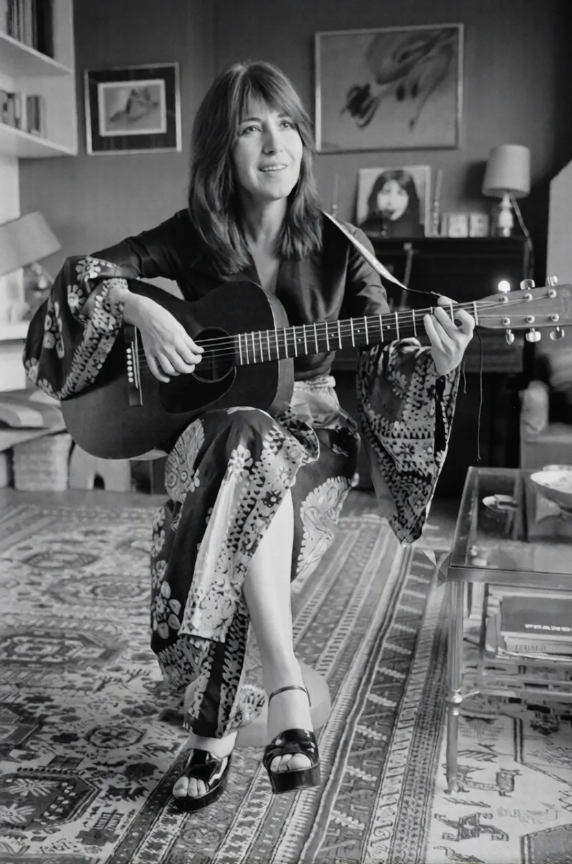 شوشا گاپی در حال نواختن گیتار 